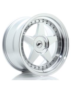 JR Wheels JR6 18x10 ET0-25 BLANK Silver Machined Face